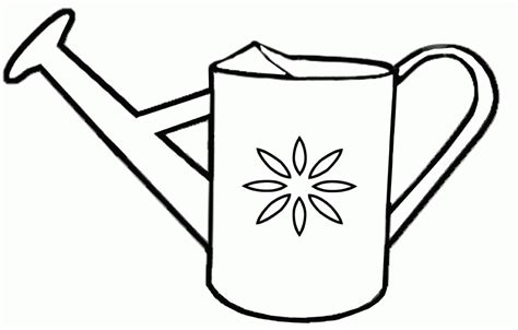 watering  coloring page coloring home