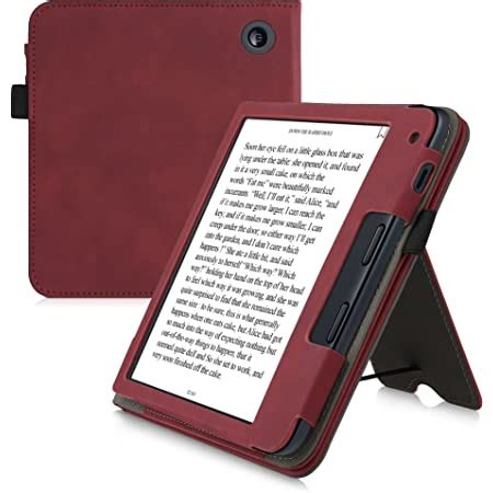 amazoncom kwmobile case compatible  kobo libra  cover faux nubuck leather  reader flip