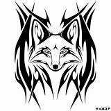 Fox Tribal Designs Tattoo Cool Draw Tattoos Drawing Head Clipart Cliparts Clip Library Fuchs Easy Ninetails Choose Board Visit Favorites sketch template