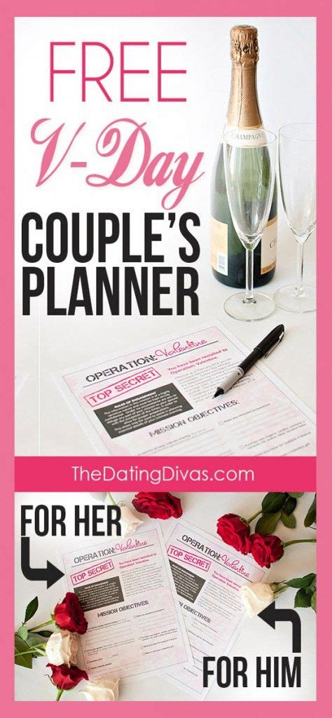 valentine s day planner for him and her activities couple and planners