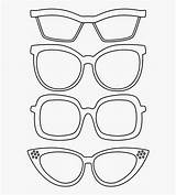 Glasses Coloring Sunglasses Colouring Clipart Book Kindpng sketch template