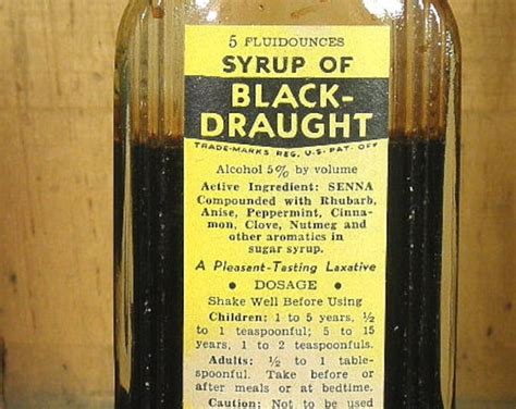 syrup  black draught laxative bottle chattanooga etsy