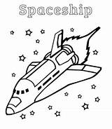 Coloring Spaceship Exploration Voyager Spacecraft Playinglearning sketch template