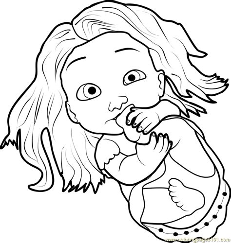 baby rapunzel coloring page  kids  tangled printable coloring