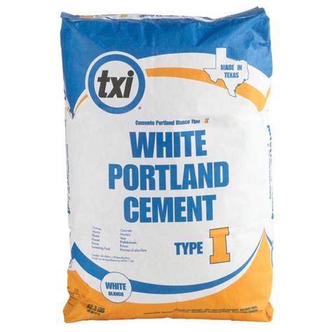 txi  lb type  white portland cement concrete mix   home