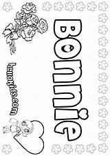 Bonnie Coloring Danika Pages Template Names Hellokids Print Color sketch template