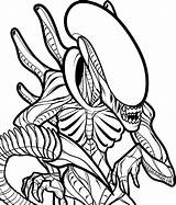 Alien Coloring Pages Drawing Predator Vs Xenomorph Sheets Drawings Printable Print Classic Color Colouring Adult Book Aliens Kids Dibujos Avp sketch template