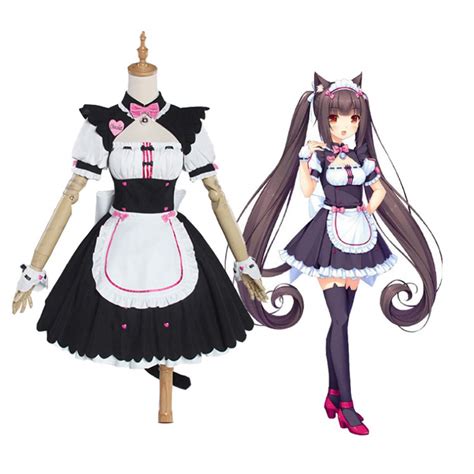 Buy Colicor Cosplay Costume Set Nekopara Chocola Vanilla Anime Maid