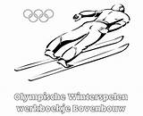Bovenbouw Olympische Winterspelen Werkboekje Spelen Bord Minipret sketch template