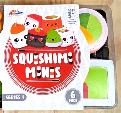 grafix squishimi minis series  tiny sushi squishies  pack toy easter