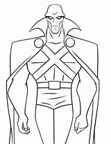 Manhunter Martian Coloring Pages Jl Game Print sketch template