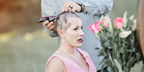 Husband Shaves Wife S Head To Fight Back Against Breast Cancer