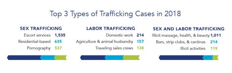 2018 u s national human trafficking hotline statistics