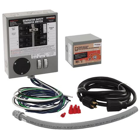 generac  amp indoor generator safety transfer switch kit    circuits  home depot canada