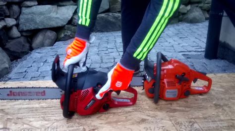 whats  difference  chainsaw jonsered cs    chainsaw husqvarna  youtube