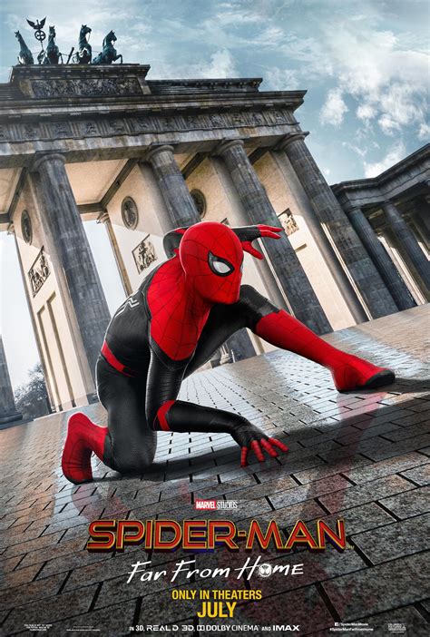 spider man   home  poster  trailer addict
