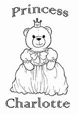 Coloring Pages Charlotte Getcolorings Princess sketch template