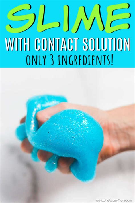 slime  contact solution   ingredients