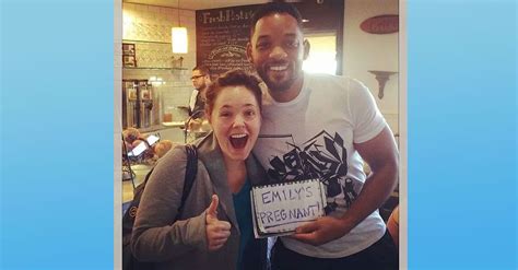 will smith helps woman put your pregnancy announcement to shame