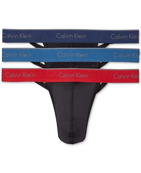 calvin klein men s 3 pk stretch thongs and reviews underwear and socks