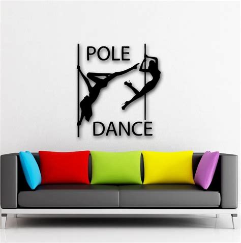 Removable Vinyl Decal Pole Dance Sexy Girls Dance Wall Sticker Art