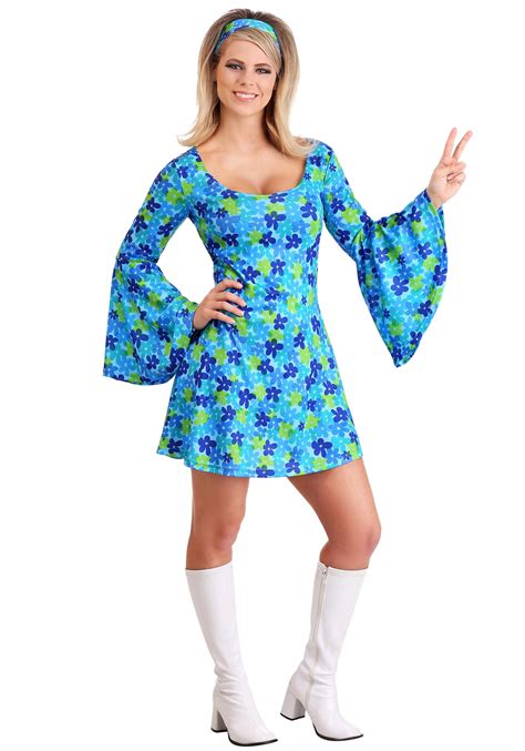 size wild flower  hippie dress costume  women