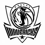 Mavericks Dallas Logo Nba Stencil sketch template