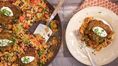 Mexican Skillet Chicken And Rice Recipe Rachael Ray Show