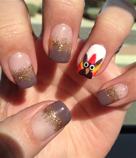 40 Beautiful Thanksgiving Nail Art Designs For Fall Season Ecstasycoffee