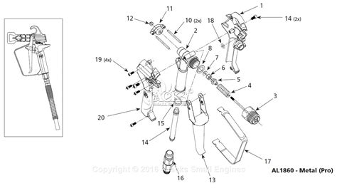 campbell hausfeld psd parts diagram  spray gun parts