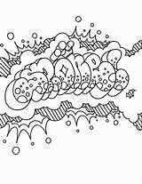 Coloring Graffiti Pages Alphabet Popular Coloringhome sketch template