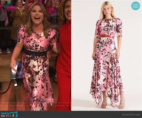 Wornontv Jenna’s Pink Floral Dress On Today Jenna Bush Hager