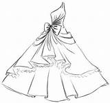 Ausmalbilder Kleid Mädchen sketch template