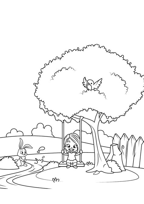 spring coloring pages printable coloring book  kids