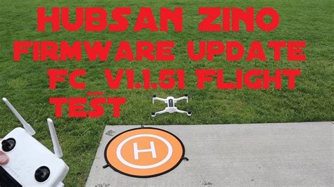 hubsan zino  firmware fc    flight test youtube