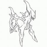 Arceus Coloring Pages Pokemon Comments sketch template