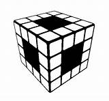 Cubo Rubik Cube Colorir Colorier Coloriage Acolore Imprimir Giochi Coloritou sketch template
