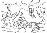 Christmas Landscape Coloring Printable Pages Categories Adult Holidays Kids sketch template