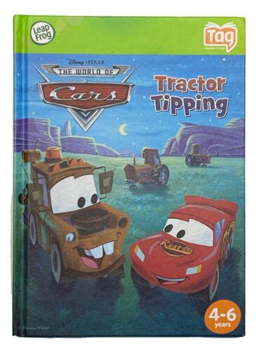 leapfrog tag reading system disney pixar cars tractor tipping book tow