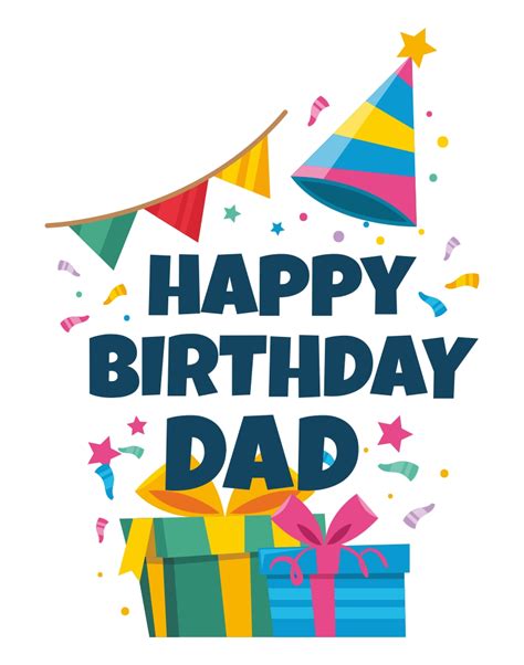 printable birthday cards  dad     printablee