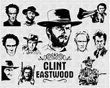 Eastwood Clint Stencil sketch template