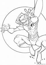 Nightwing Superhero Coloring4free sketch template