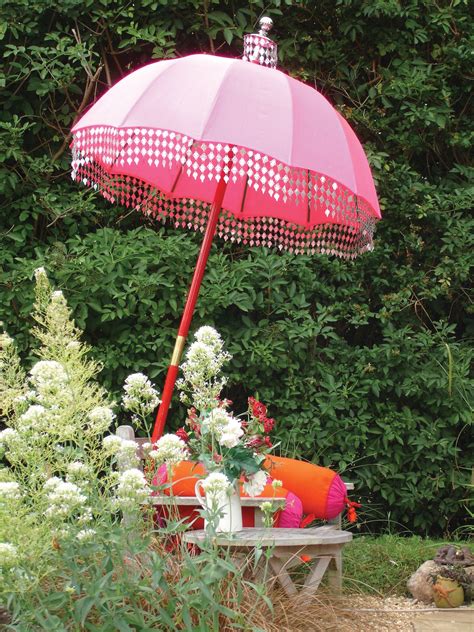 pink raj parasol httpbitlyiczq english garden inspiration