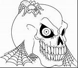 Spooky Coloring Tree Pages Getcolorings Halloween Scary sketch template