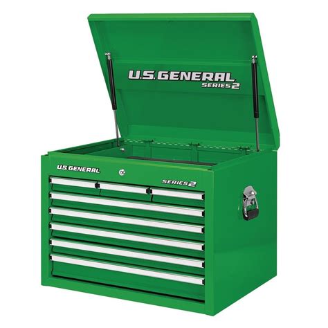 26 In Single Bank Green Top Chest Tool Chest Harbor Freight Tools