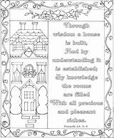 Proverbs Coloring Bible Pages 20 Nkjv Sheets Scripture Sunday Template School Church Verses Crafts Verse Journaling sketch template