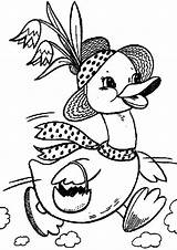 Duck Coloring Pages Donald Lady Books Parentune sketch template