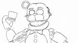 Freddy Coloring Fnaf Pages Golden Bonnie Toy Withered Drawing Chica Mangle Aphmau Foxy Nightmare Nights Five Fazbear Color Printable Drawings sketch template