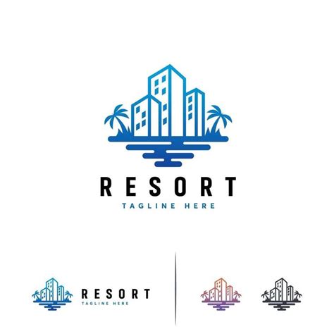 hotel  resort logo template building logo designs travel logo resort logo resort logo