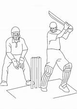 Cricket sketch template